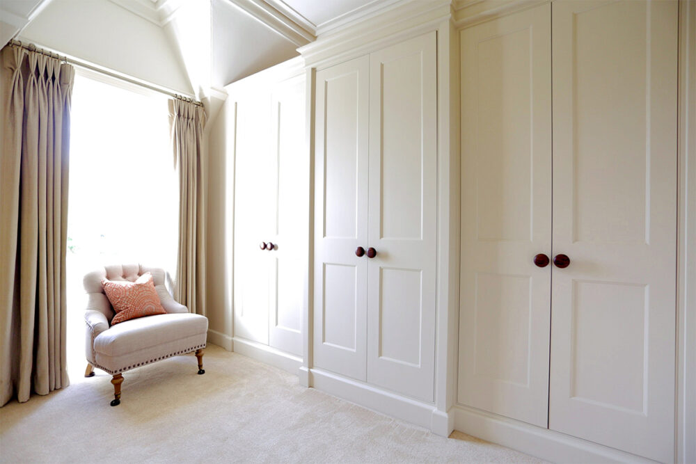 Breakfront Painted Wardrobe